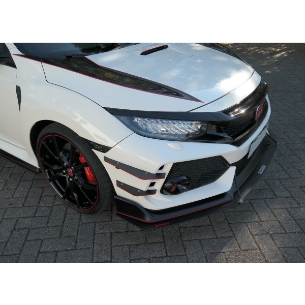 Maxton Dizajn prednej prítlačná krídelká (Canard) pre Honda Civic X Type R (2017-)