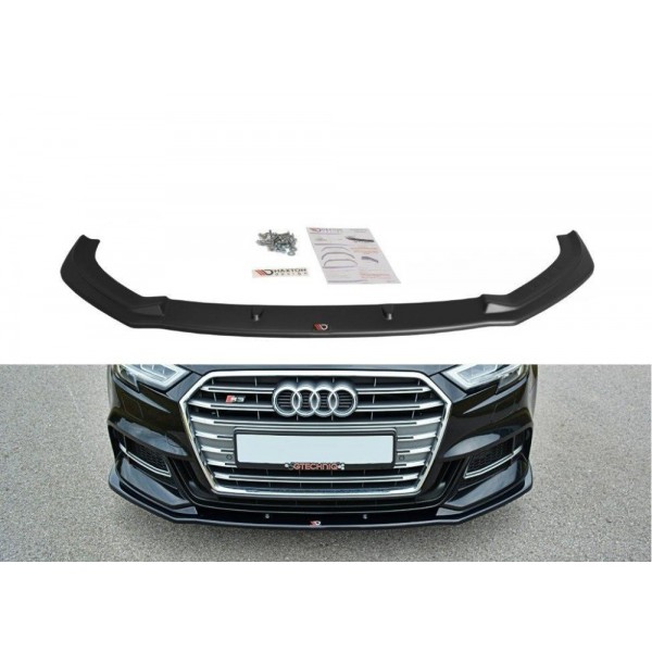 Maxton Design splitter V.1 pod originálny predný nárazník Audi S3 (8V) facelift (2017-)