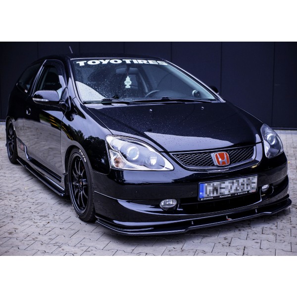 Maxton Design splitter V.1 pod originálny predný nárazník Honda Civic VII (EP3) Type R / S facelift