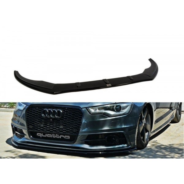 Maxton Design splitter V.1 pod originálny predný nárazník pre Audi A6 (C7) S-line (2011-2014)