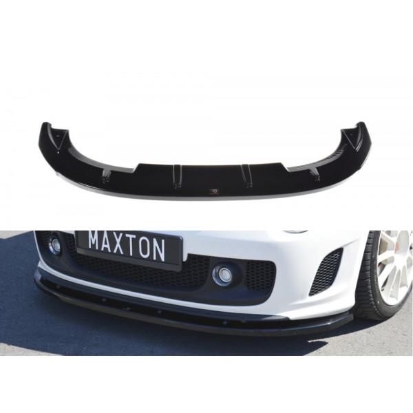 Maxton Design splitter V.2 pod originálny predný nárazník Fiat 500 Abarth (2008-2012)