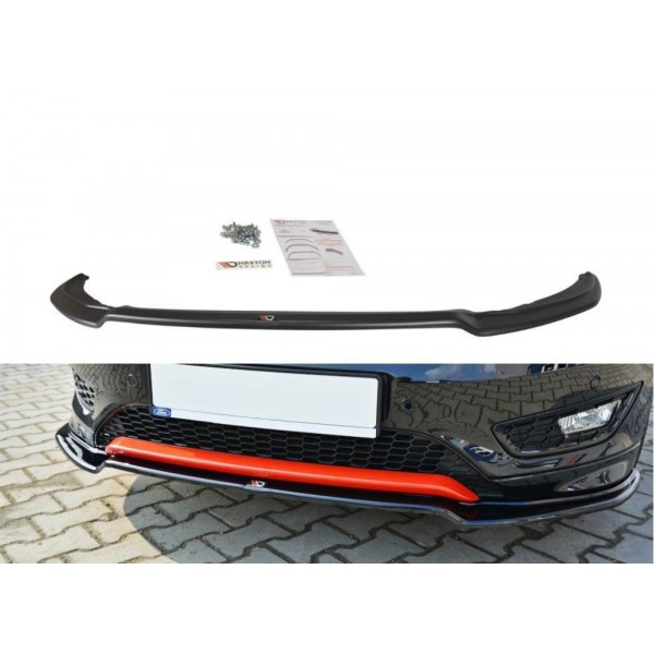 Maxton Design splitter V.2 pod originálny predný nárazník pre Ford Focus III ST-line facelift (2015-2018)