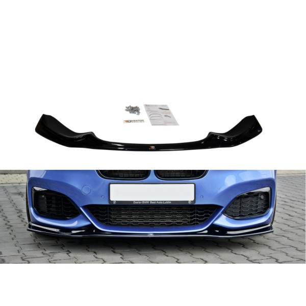 Maxton Design splitter V.3 pod originálny predný nárazník pre BMW 1 F20 / F21 M-power facelift (2015-)