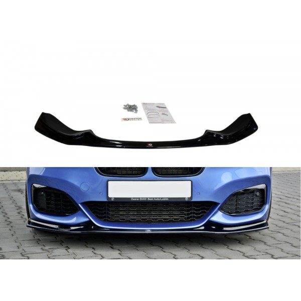 Maxton Design splitter V.3 pod originálny predný nárazník pre BMW 1 F20 / F21 M-power facelift (2015