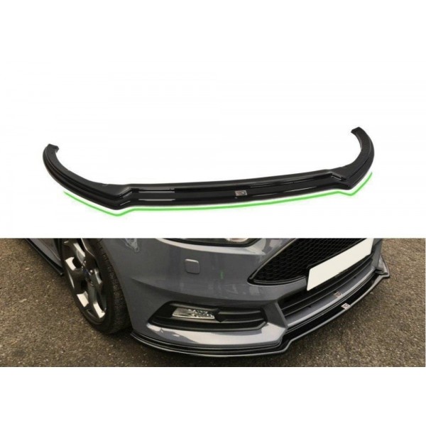 Maxton Design splitter V.3 pod originálny predný nárazník pre Ford Focus III ST facelift (2015-2018)