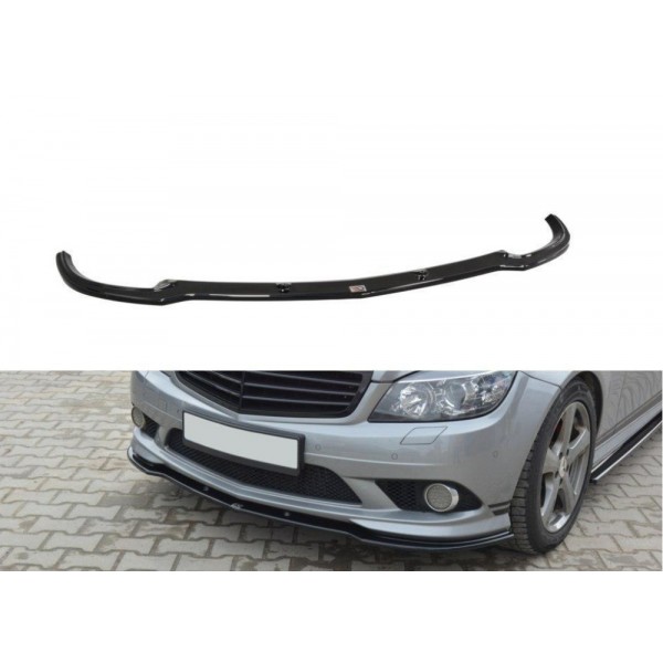 Maxton Design splitter pod originálny predný nárazník Mercedes-Benz triedy C (W204) AMG-line predfacelift (2007-2010)