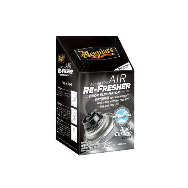 Meguiar 's Air Re-Fresher Odor Eliminator - Black Chrome Scent - čistič klimatizácia + pohlcovač pac