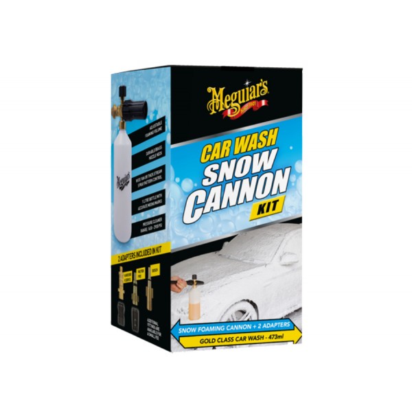 Meguiar 's Car Wash Snow Cannon Kit - sada napeňovača a autošampónu Meguiar' s Gold Class, 473 ml