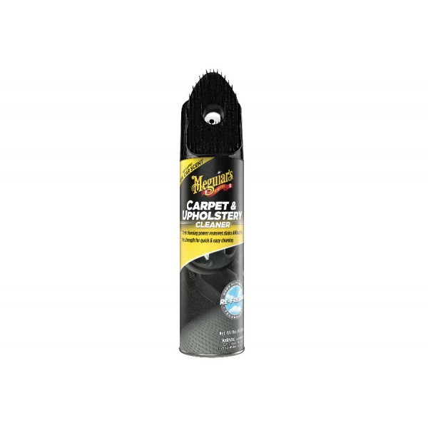 Meguiar 's Carpet & Upholstery Cleaner - penový čistič kobercov a textílií s pohlcovačom zápachu a osviežovačom vzduchu + kefka, 539 g