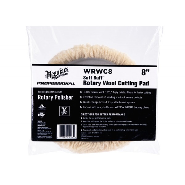 Meguiar's Soft Buff Rotary Wool Pad 8