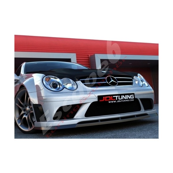 Maxton lipa pod predný nárazník pre Mercedes-Benz CLK (W209) 2003-2009 s predným nárazníkom (ME-CLK-209-BLACK-F1)