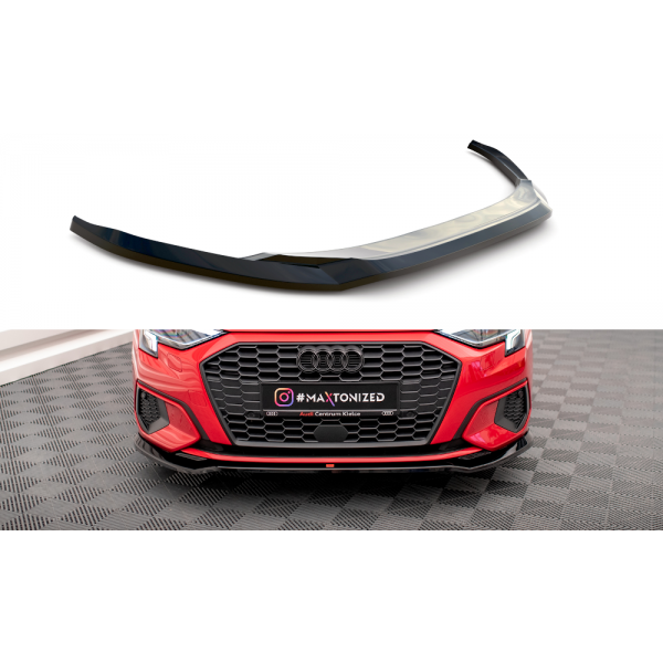 Audi A3 8Y Spoiler pod predný nárazník ver. 2 Maxton Design