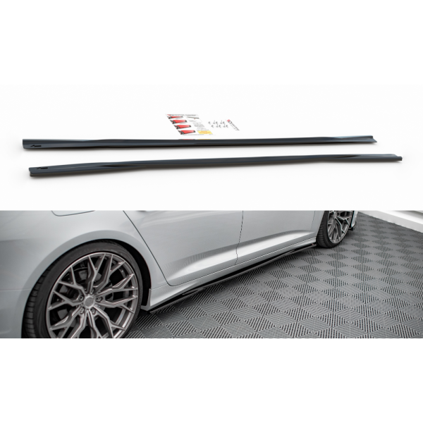 Audi A6 C8 S-Line, difúzory pod bočné prahy, Maxton design