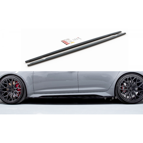 Audi RS6 C8, difúzory pod bočné prahy ver.2, Maxton design