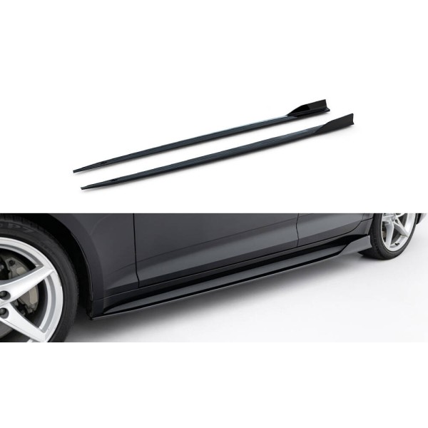Audi A5 F5 S-Line/S5 F5 Sportback, difúzory pod bočné prahy, Maxton Design
