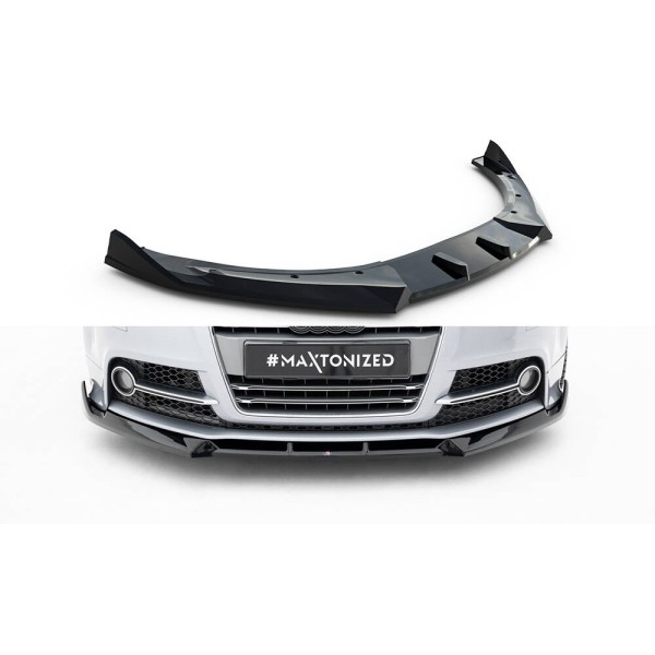 Audi TT S 8J vrátane FACELIFT / Audi TT S-line 8J Facelift, spojler pod predný nárazník ver.3, Maxton design