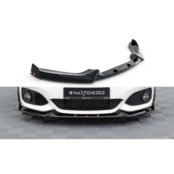 BMW rad 1 F20/F21 Facelift M-Pack/M140i, spojler pod predný nárazník v.5 s krídelkami, Maxton design