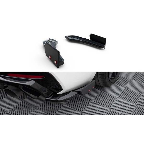 BMW rad 1 F20/F21 Facelift M-Pack/M140i, difúzory pod zadný nárazník s krídelkami ver. 5, Maxton design