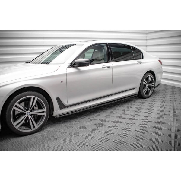 BMW rad 7 G12 Long M-Pack, difúzory pod bočné prahy v.1, Maxton Design