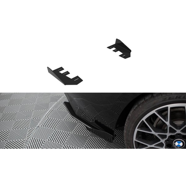 BMW rad 2 G42 Standard, krídelká bočných difúzorov zad. nárazníka, Maxton Design
