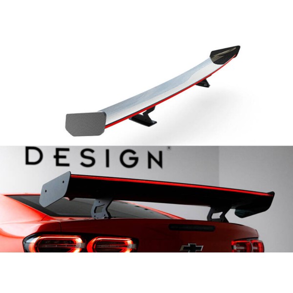 Chevrolet Camaro SS Mk6 Facelift, karbónové zadné krídlo s LED svetlom, Maxton Design Carbon Division