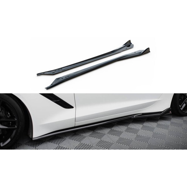 Chevrolet Corvette C7 Z06, difúzory pod bočné prahy ver.2, Maxton design