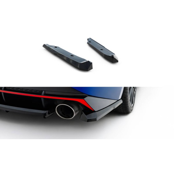 Hyundai Elantra N Mk7, bočné difúzory pod zadný nárazník, Maxton design