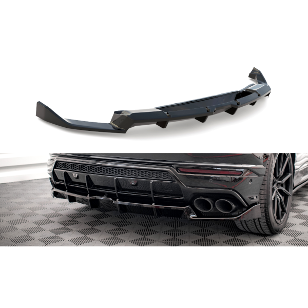 Lamborghini Urus Mk1, stredový spojler pod zadný nárazník s rebrovaním, Maxton Design