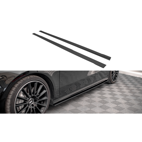 Mercedes trieda A W177 A35 AMG Aero, difúzory pod bočné prahy, plast ABS bez povrchovej úpravy, MAXTON DESIGN