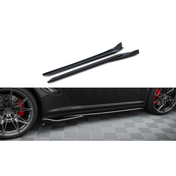 Porsche 911 997 Turbo, difúzory pod bočné prahy, Maxton design