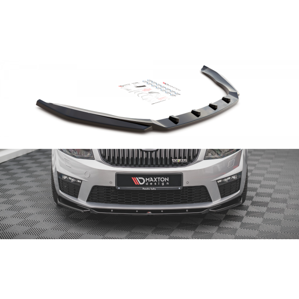 Škoda Octavia RS 3 spojler pod predný nárazník Maxton design