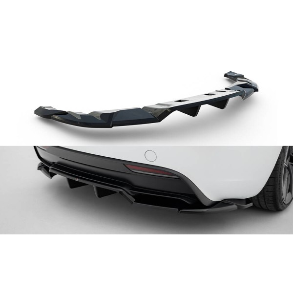 Tesla Model 3 Mk1 Project Highland Facelift, spojler pod zadný nárazník s rebrovaním v.2, Maxton Design
