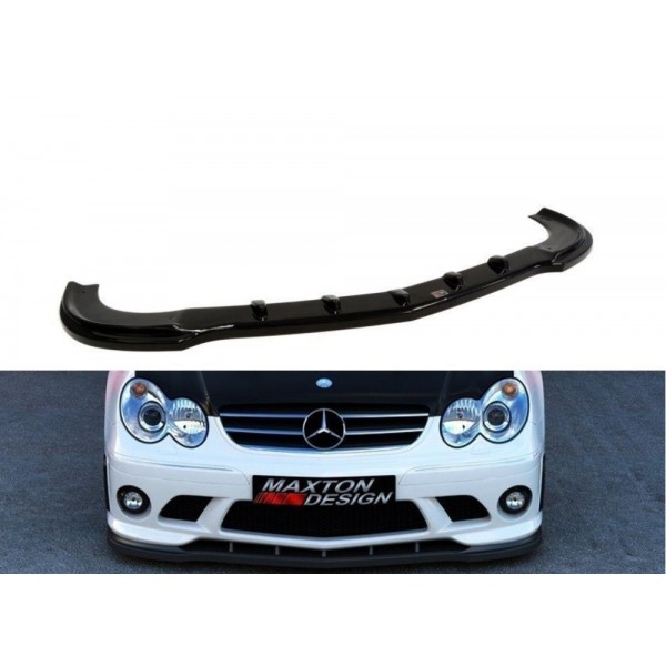 Maxton lipa pod predný nárazník pre Mercedes-Benz CLK (W209) 2003-2009 s predným nárazníkom (ME-CLK-209-AMG204-F1)