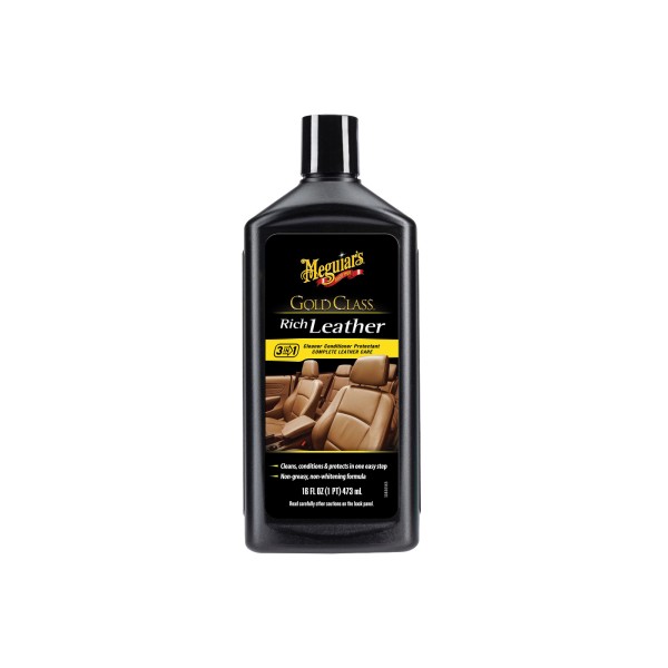 Meguiar's Gold Class Rich Leather Cleaner/Conditioner - čistič a kondicionér na prírodnú aj umelú kožu, 473 ml