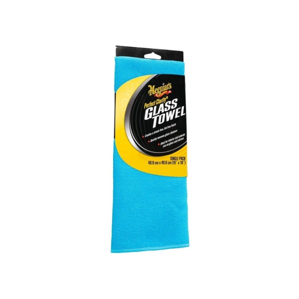 Meguiar 's Perfect Clarity Glass Towel - mikrovláknová utierka na okná a skla, 40 cm x 40 cm