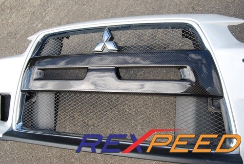 Mitsubishi Lancer Evo X - Dekor prednej masky z Carbonu od REXPEED!