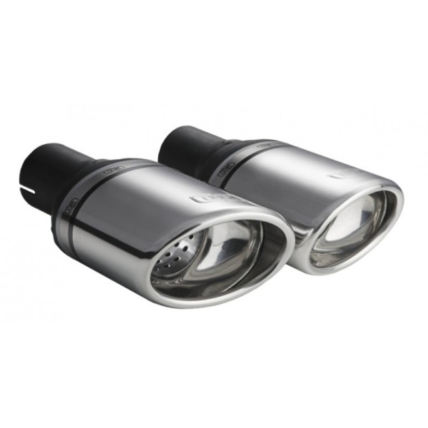 ULTER SPORT univerzálna koncovka výfuku oválna 120×80 s délkou 120 mm ĽAVÁ
