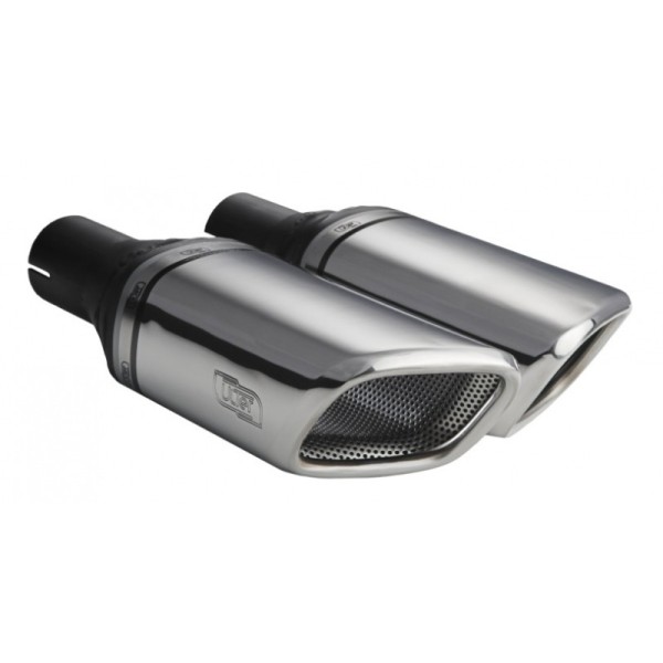ULTER SPORT univerzálna koncovka výfuku obdĺžniková 105×80 s délkou 200 mm ĽAVÁ