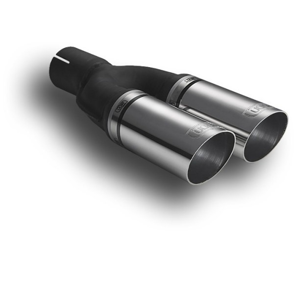 ULTER SPORT univerzálna dvojkoncovka výfuku guľatá Ø60 s délkou 220 mm