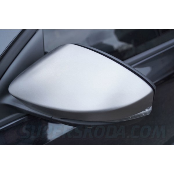Škoda Octavia III - kryty zrkadiel RS6 BRUSHED (MATT)