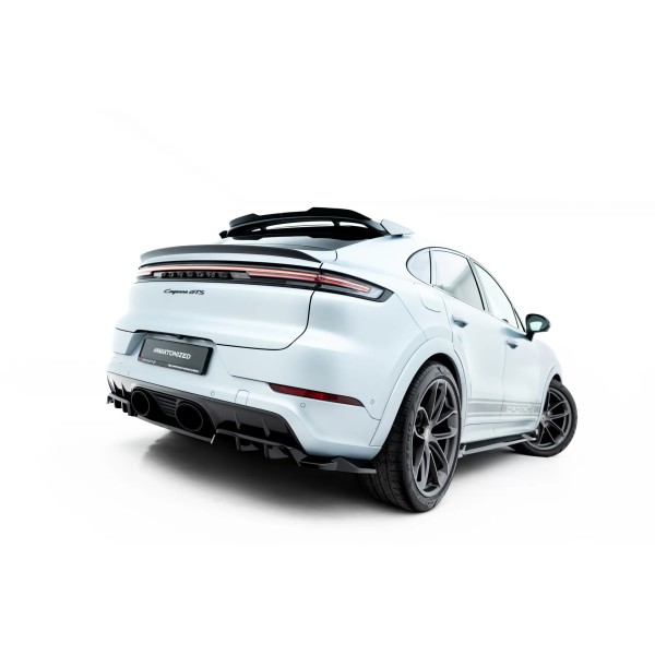 Porsche Cayenne Mk3 Facelift Turbo Sport Pack Coupe / E-Hybrid GT Pack Coupe, spojler pod zadný nárazník s rebrovaním, Maxton design