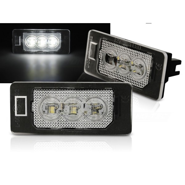 Audi Q5 A4 08-10, A5, TT, VW Passat B6 kombi OSVETLENIE ŠPZ, LED BIELA
