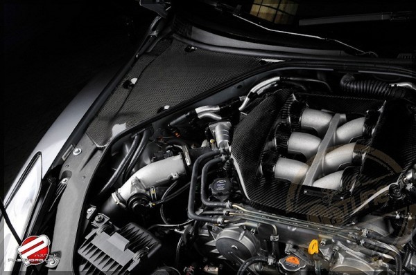 Nissan Skyline GTR 08- - Bočné karbónový kryt motora