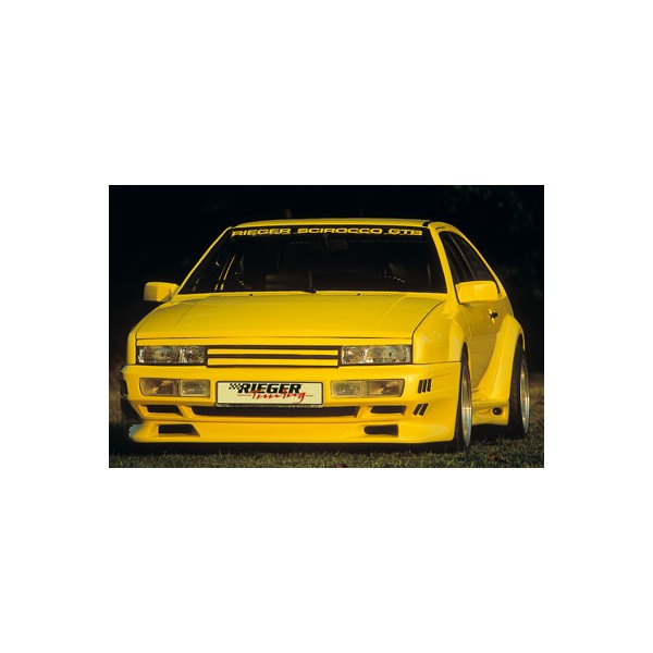 Rieger kompletný predný nárazník widebody I pro Volkswagen Scirocco 2 kupé,  GFK (laminát), s výřezy pro blinkry a mlhová světla