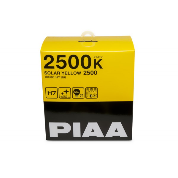 Autožiarovky PIAA Solar Yellow 2500K H7 - žlté svetlo do extrémnych podmienok