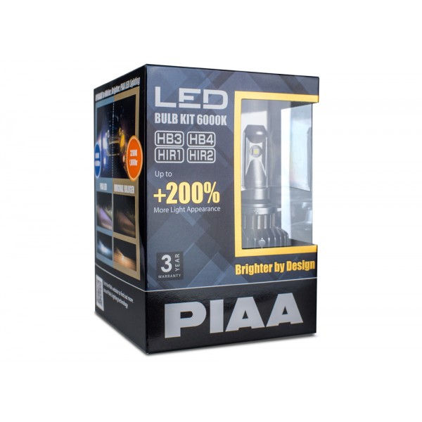 PIAA LED náhrady autožiaroviek HB3 / HB4 / HIR1 / HIR2 6000K - dokonale biele svetlo, až o 200% vyšš
