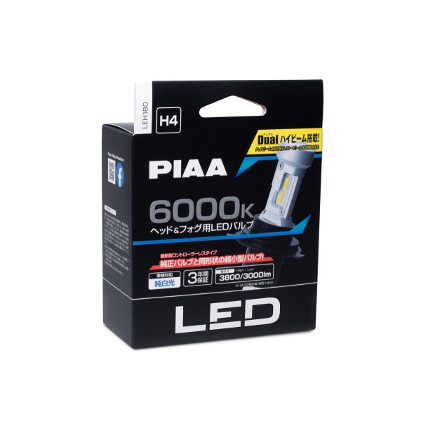 PIAA Gen4 LED náhrady autožiaroviek H4 s teplotou svetla 6000K