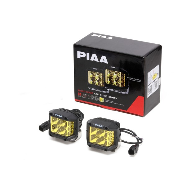 PIAA Quad Edge svetelné LED kocky DKQE30 ION YELLOW so žltým svetlom