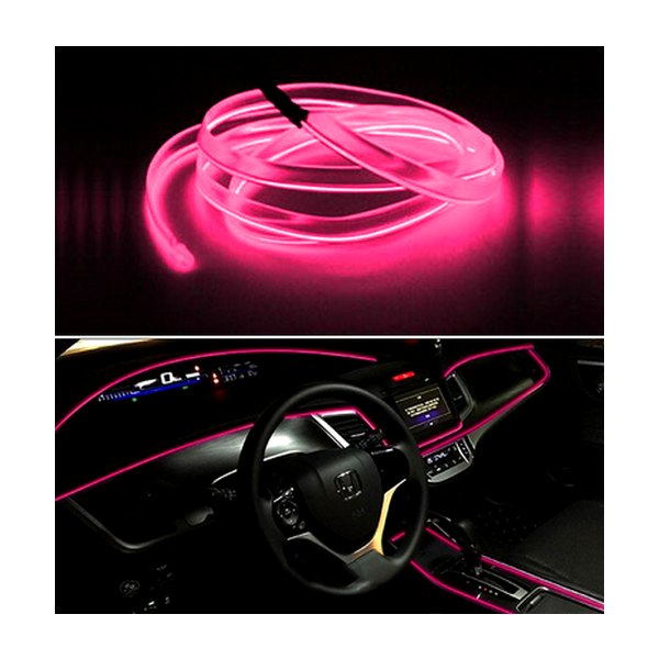 Ambientné podsvetlenie interiéru led 300cm Ružové