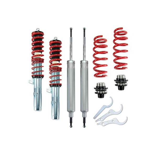 BMW 3 E90 / E91 / E92 / E93, okrem X-Drive a M3, výškovo nastaviteľný podvozok, JOM Red Line